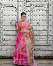 Periwinkle Gota Ghagra Set