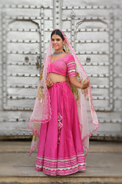 Periwinkle Gota Ghagra Set