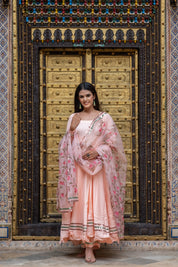 Pink Modal Gota Suit Set