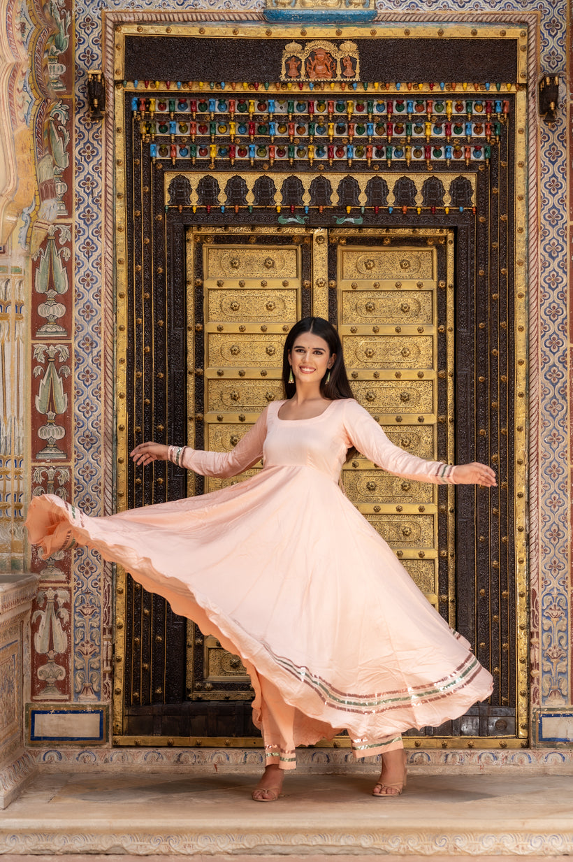 Pink Modal Gota Suit Set