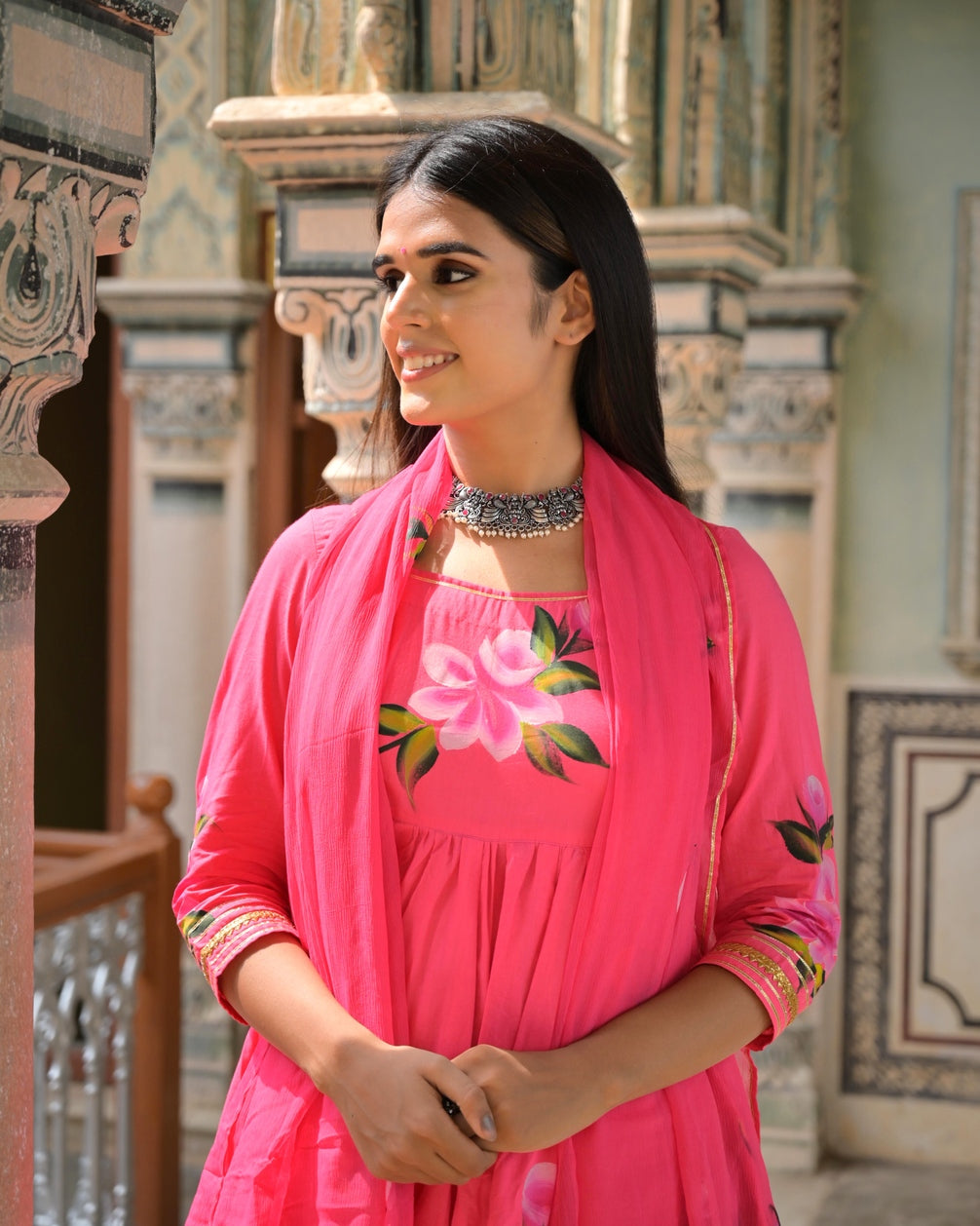 Punch Pink Suit Set