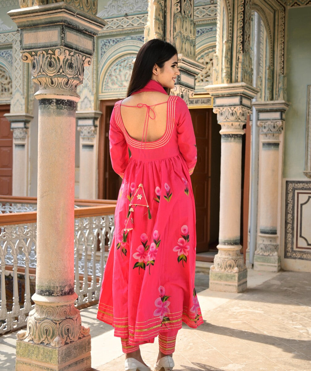 Punch Pink Suit Set