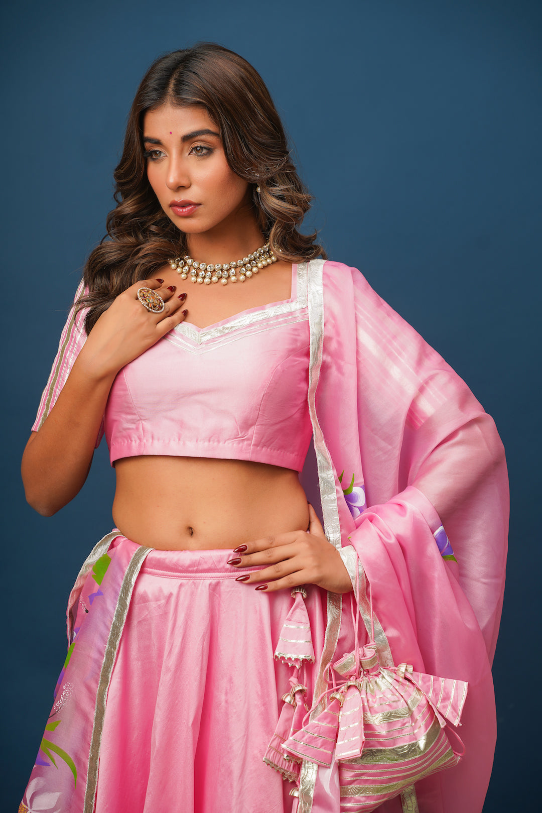 Pragya Pink Lehenga Set