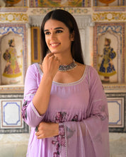 Rose Pink Cotton Suit Set