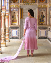 Rose Pink Cotton Suit Set