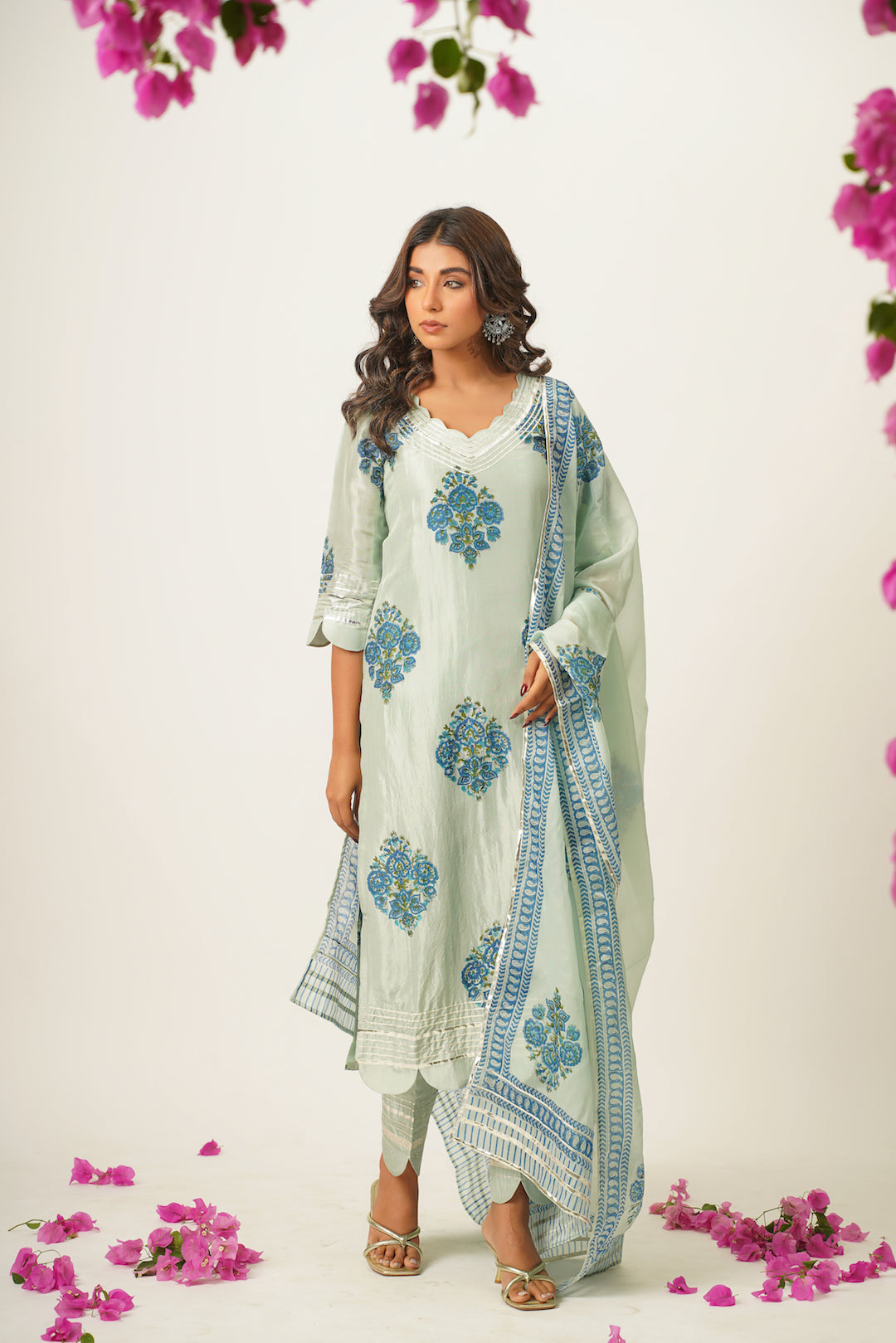 Saumya Handblock Suit Set