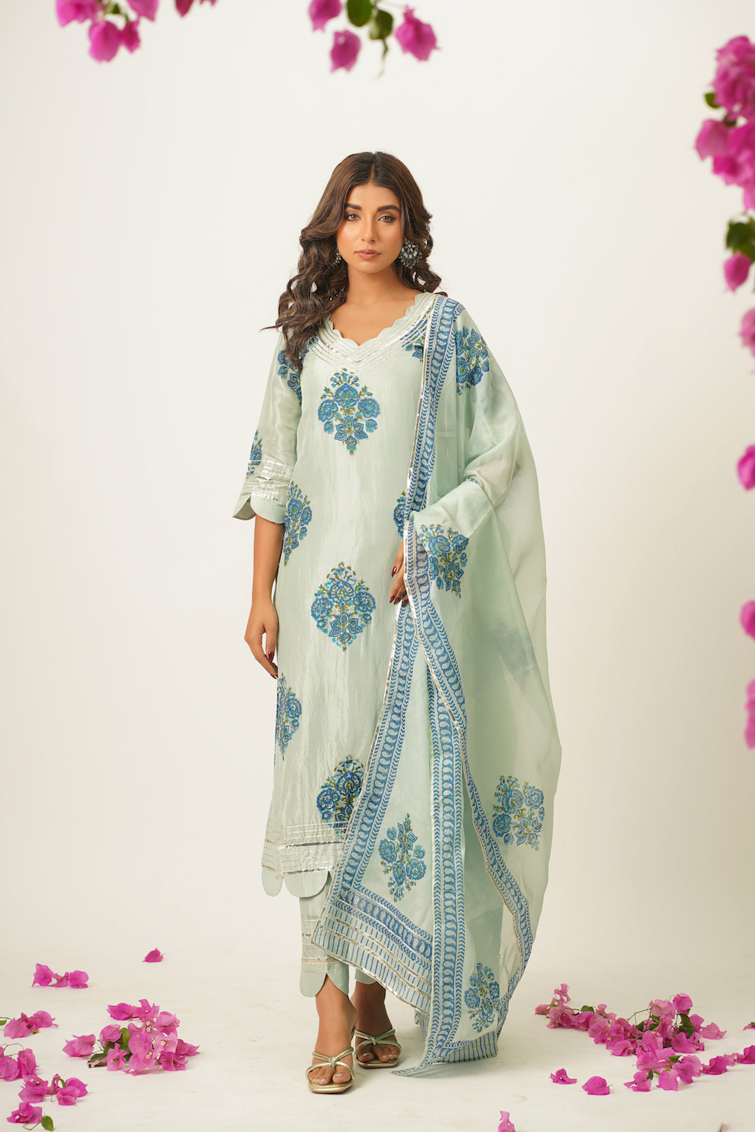 Saumya Handblock Suit Set