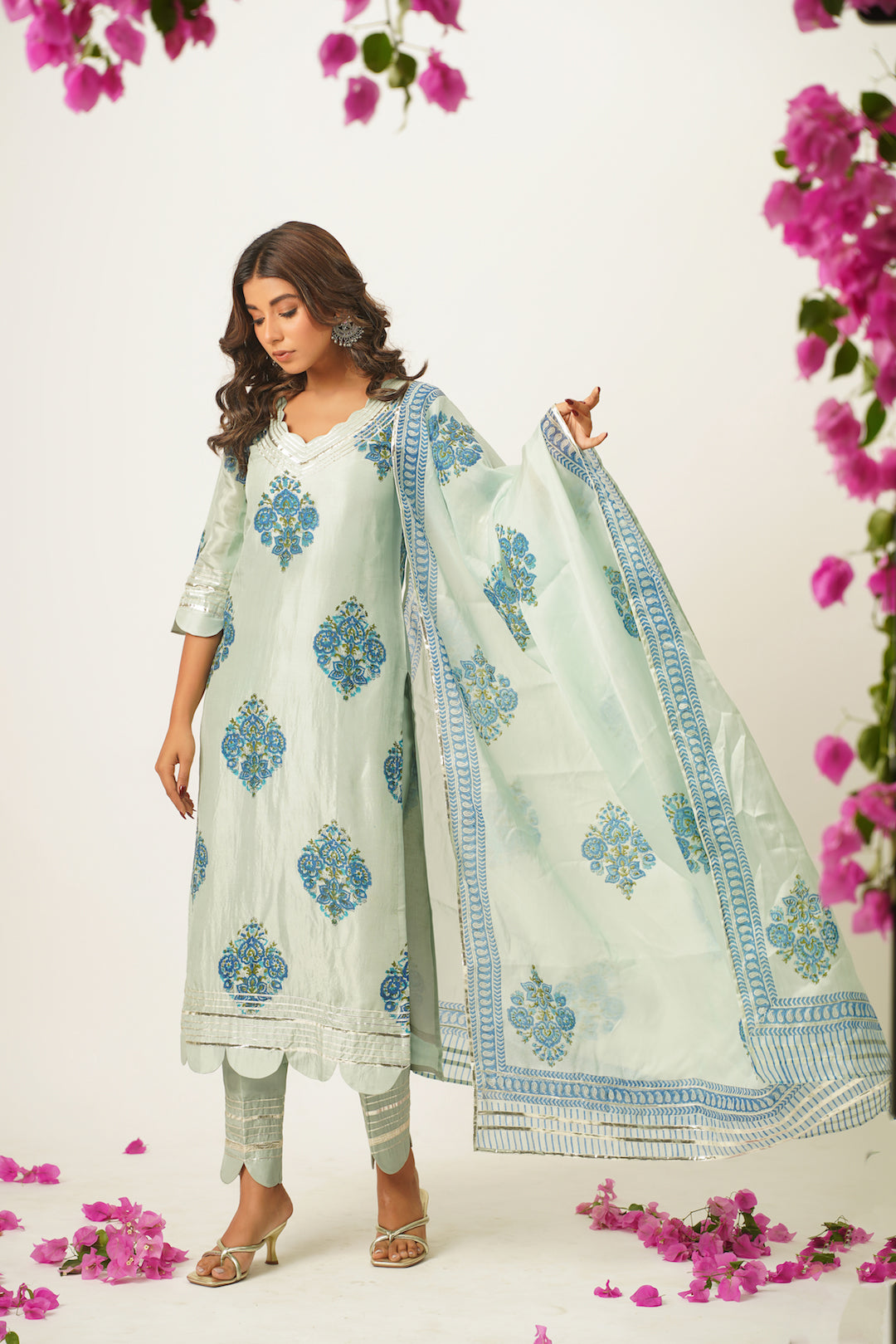 Saumya Handblock Suit Set