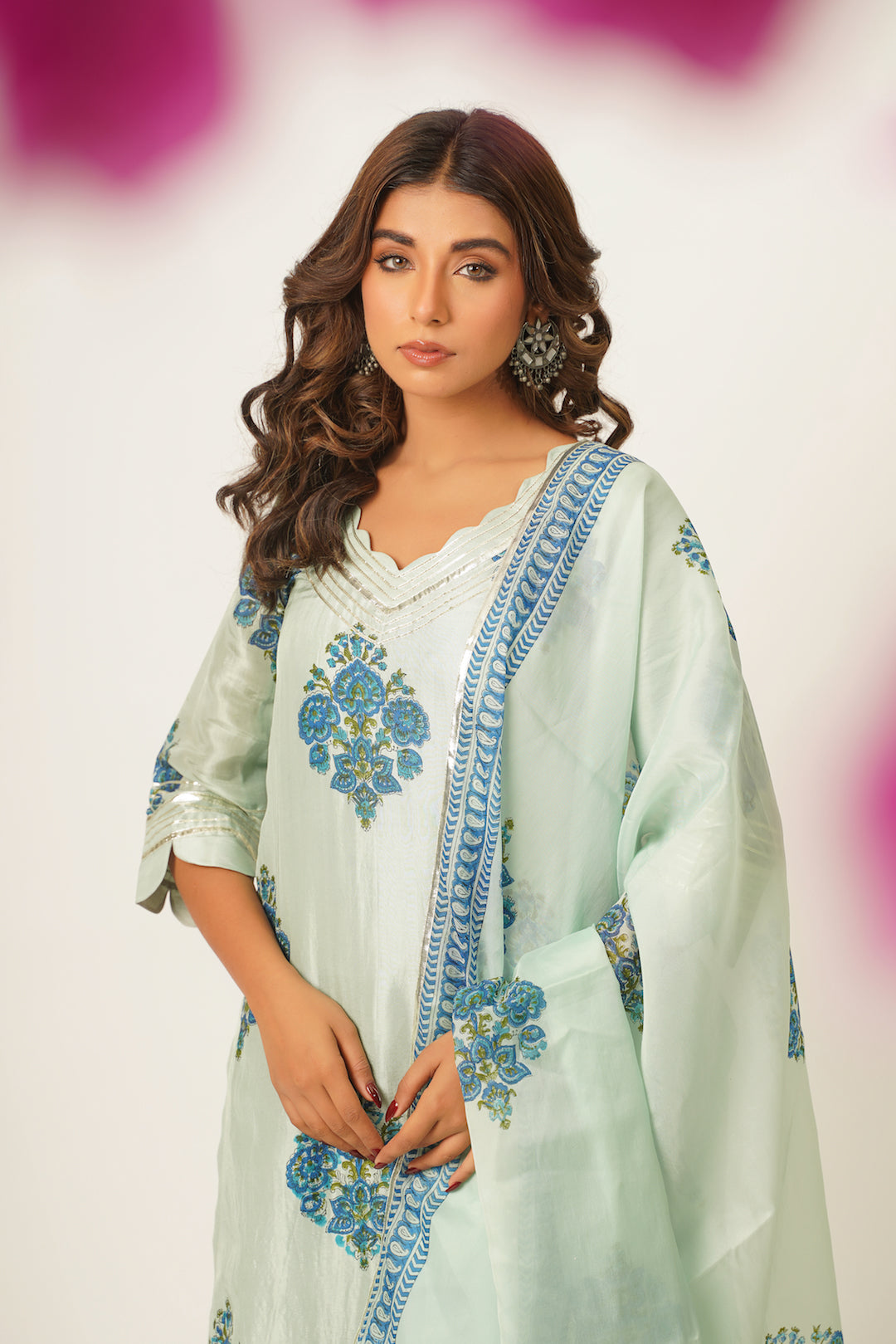 Saumya Handblock Suit Set