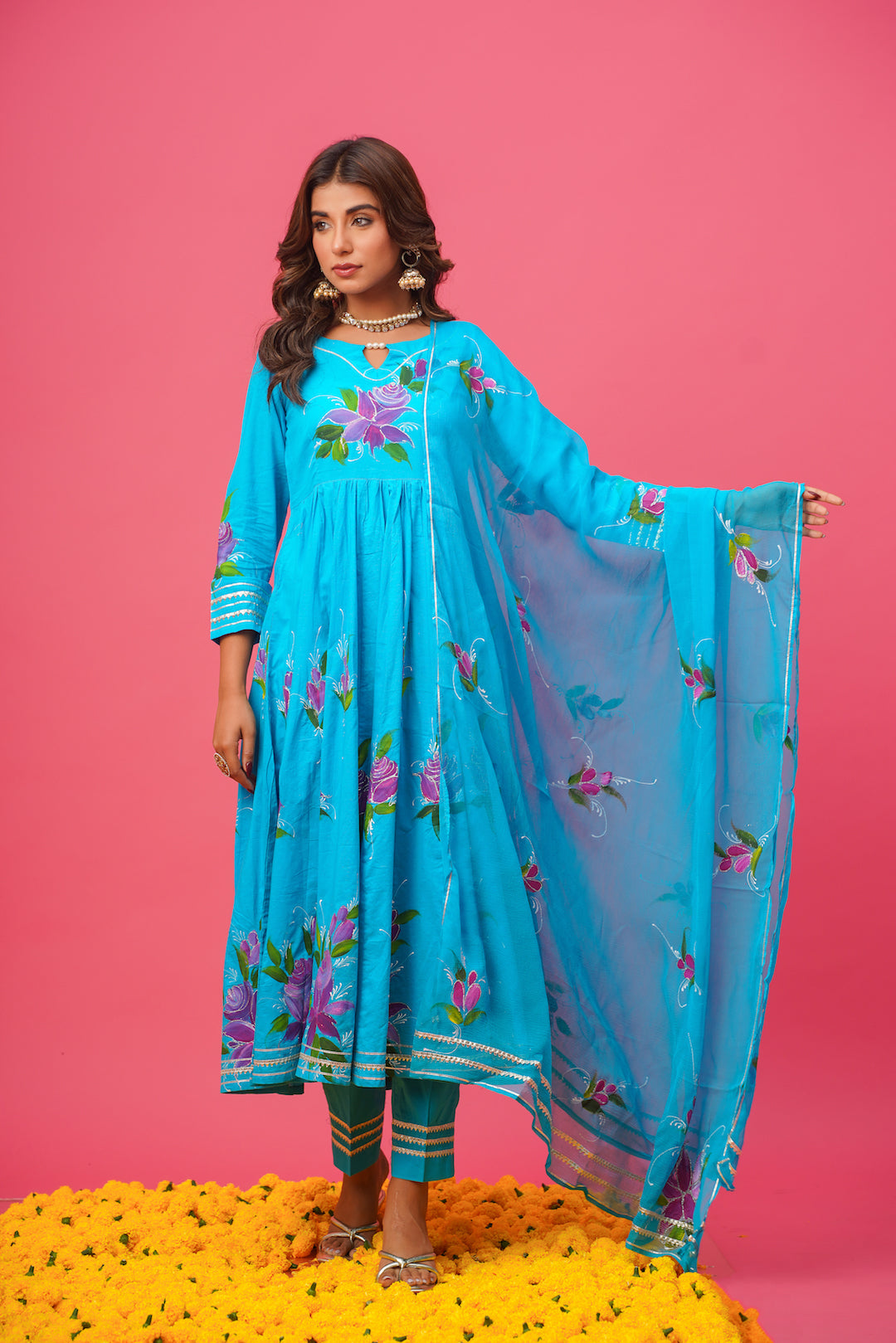 Surili Handpainted Suit Set