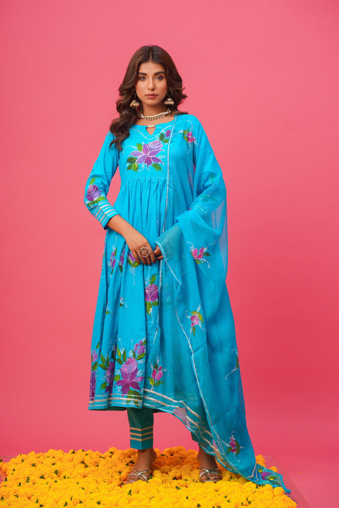 Surili Handpainted Suit Set