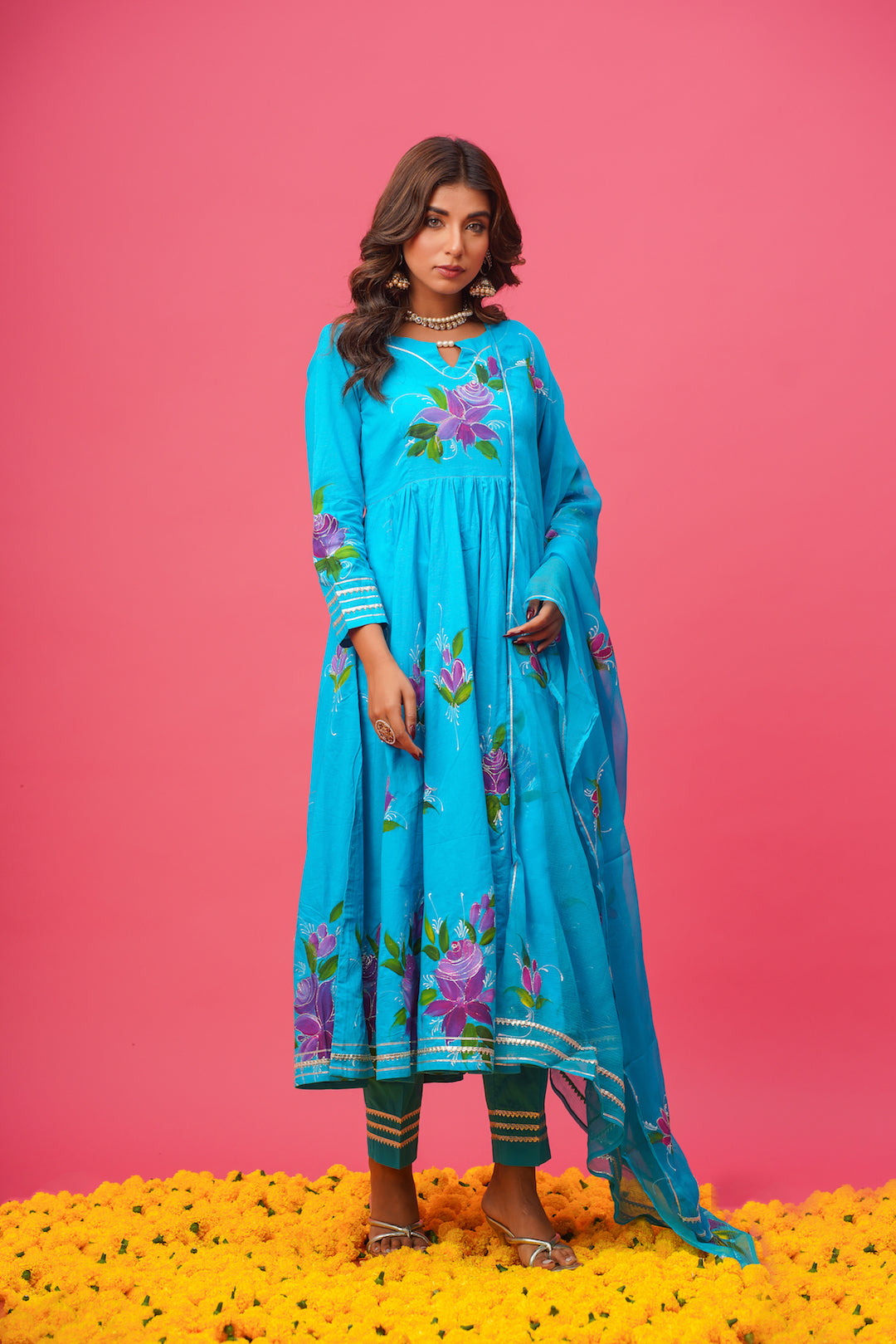 Surili Handpainted Suit Set