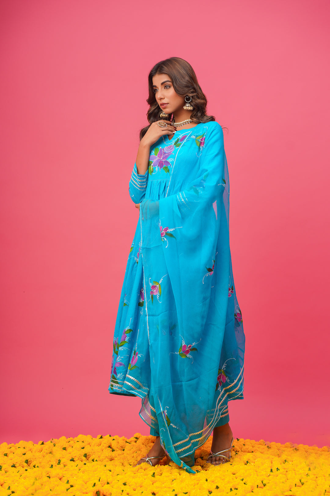 Surili Handpainted Suit Set