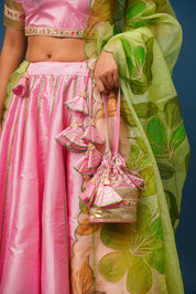 Sundari Handpainted Lehenga Set