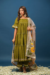 Suraj Mukhi Handpainted Suit Set