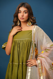 Suraj Mukhi Handpainted Suit Set