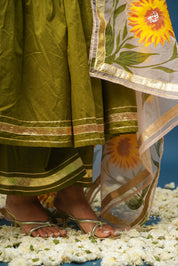 Suraj Mukhi Handpainted Suit Set