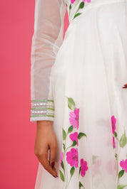 Shagun White Hand Painted