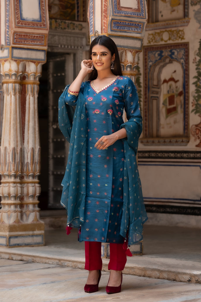 Teel Blue Straight Suit