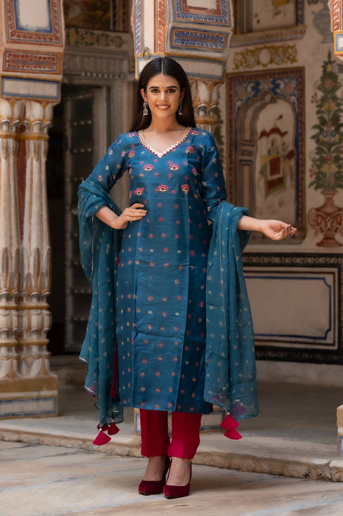 Teel Blue Straight Suit