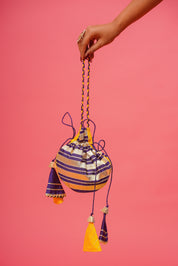 Violet Silk Lehenga for Women – Hand-Painted Festive Wear