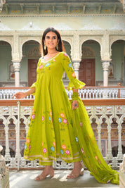 Yellow Green Suit Set