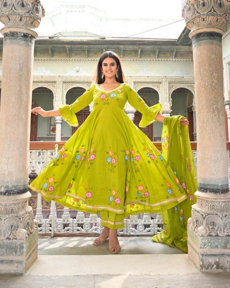 Yellow Green Suit Set