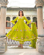 Yellow Green Suit Set