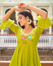 Yellow Green Suit Set