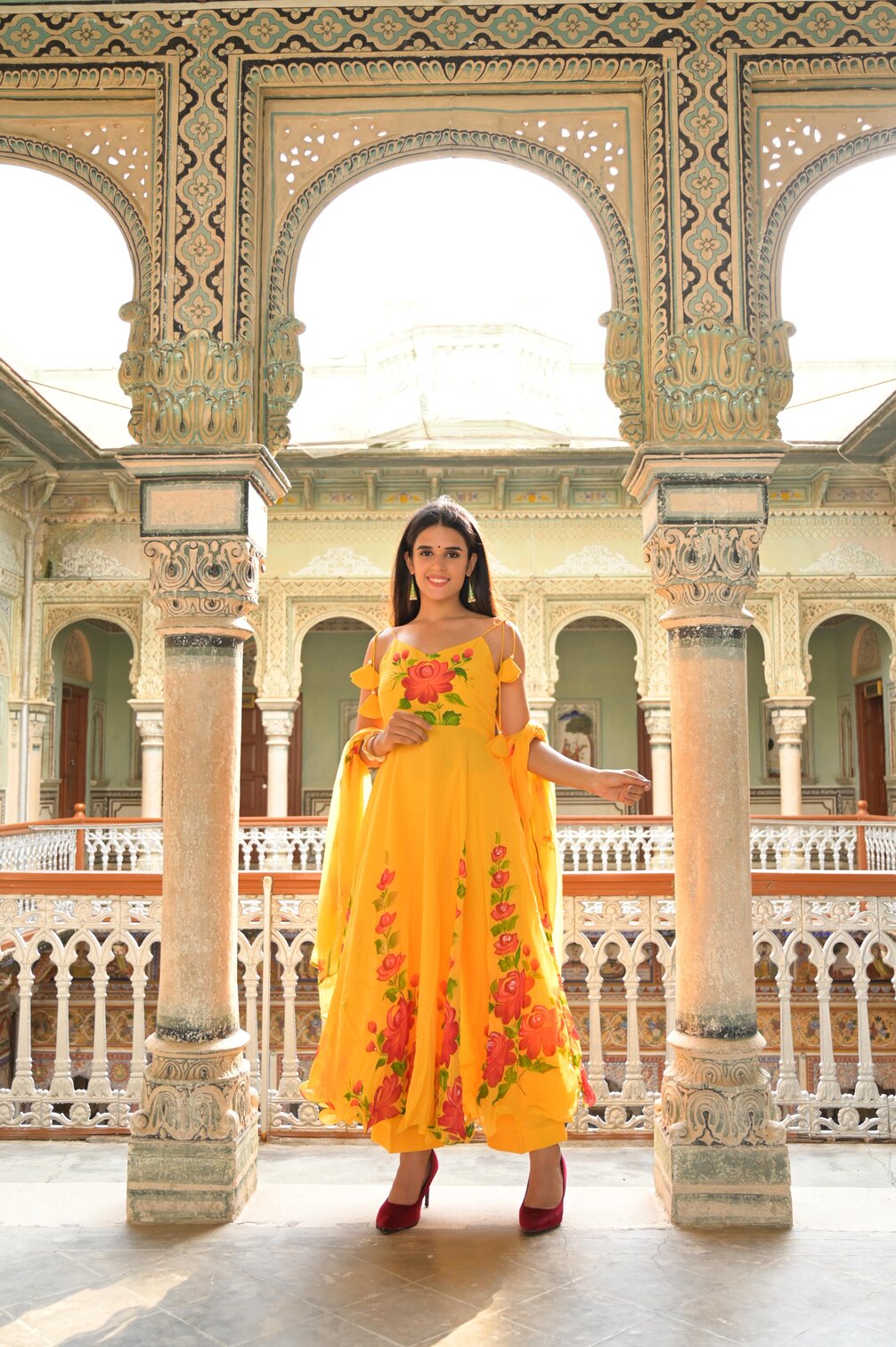 Yellow Georgette Suit Set