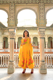Yellow Georgette Suit Set