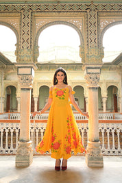 Yellow Georgette Suit Set