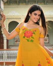 Yellow Georgette Suit Set