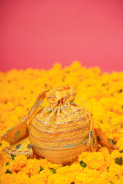 Yellow Gota Silk Lehenga – Bright & Festive Indian Wear