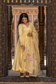 Yellow Modal Gota Suit Set