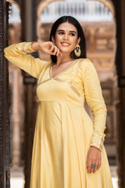 Yellow Modal Gota Suit Set