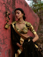 Amawas Black Lehanga Set