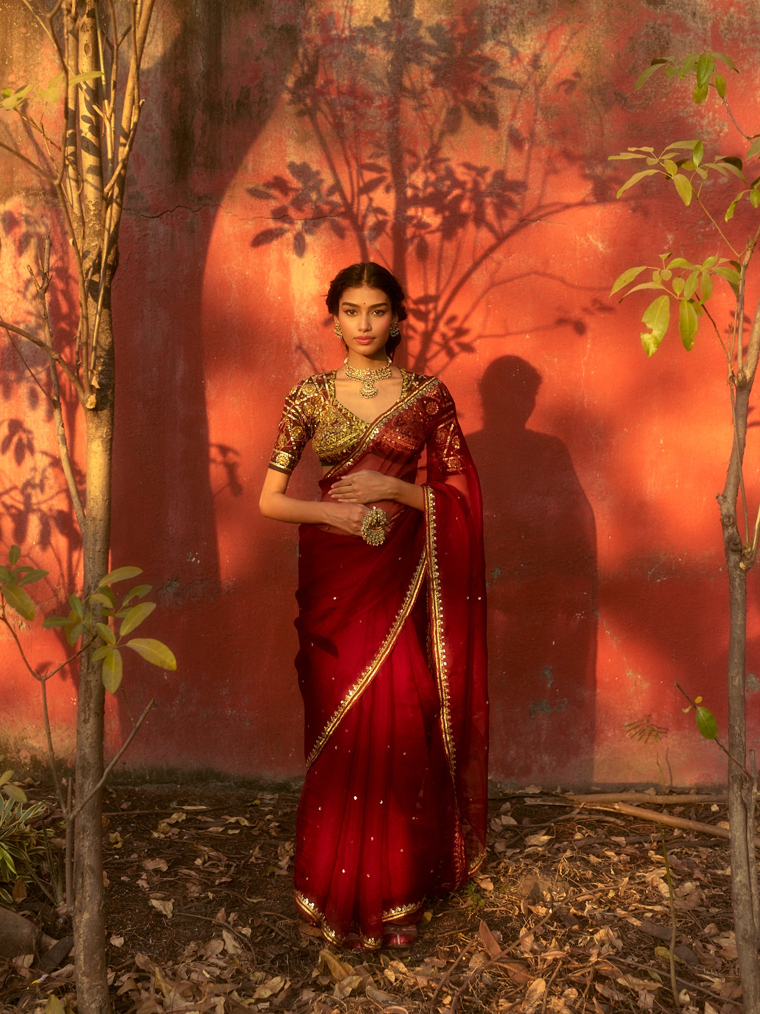 Kumud Bandhej Aangi Saree Set
