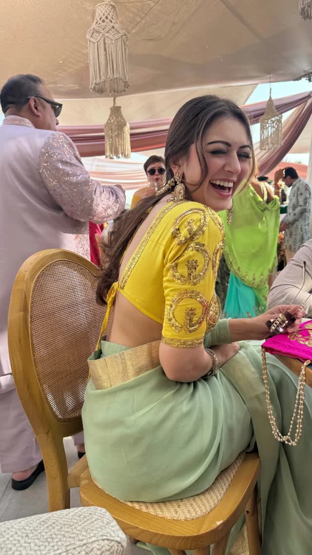 Hansika Yellow Satin Aangi