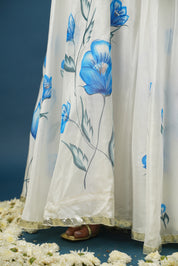 Festive styling with pastel blue lehenga outfit