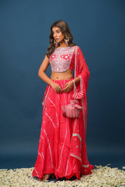 Blush Pink khara Gota Lehenga Set - House of Baisa