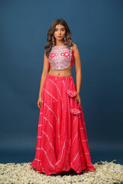 Blush Pink khara Gota Lehenga Set - House of Baisa