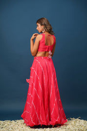 Blush Pink khara Gota Lehenga Set - House of Baisa