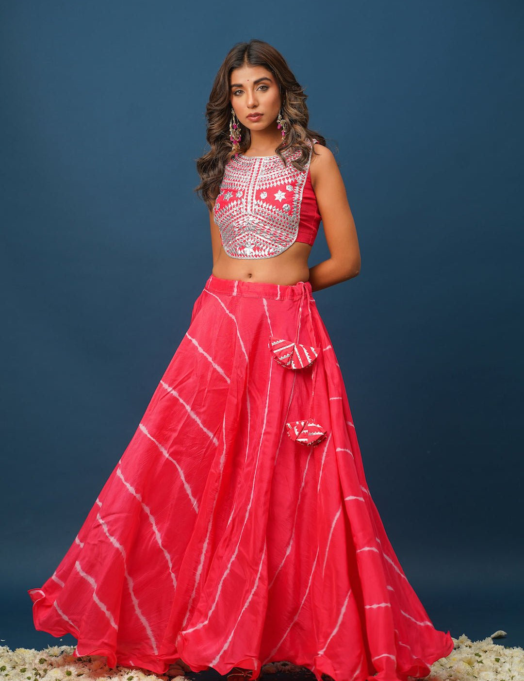 Blush Pink khara Gota Lehenga Set - House of Baisa