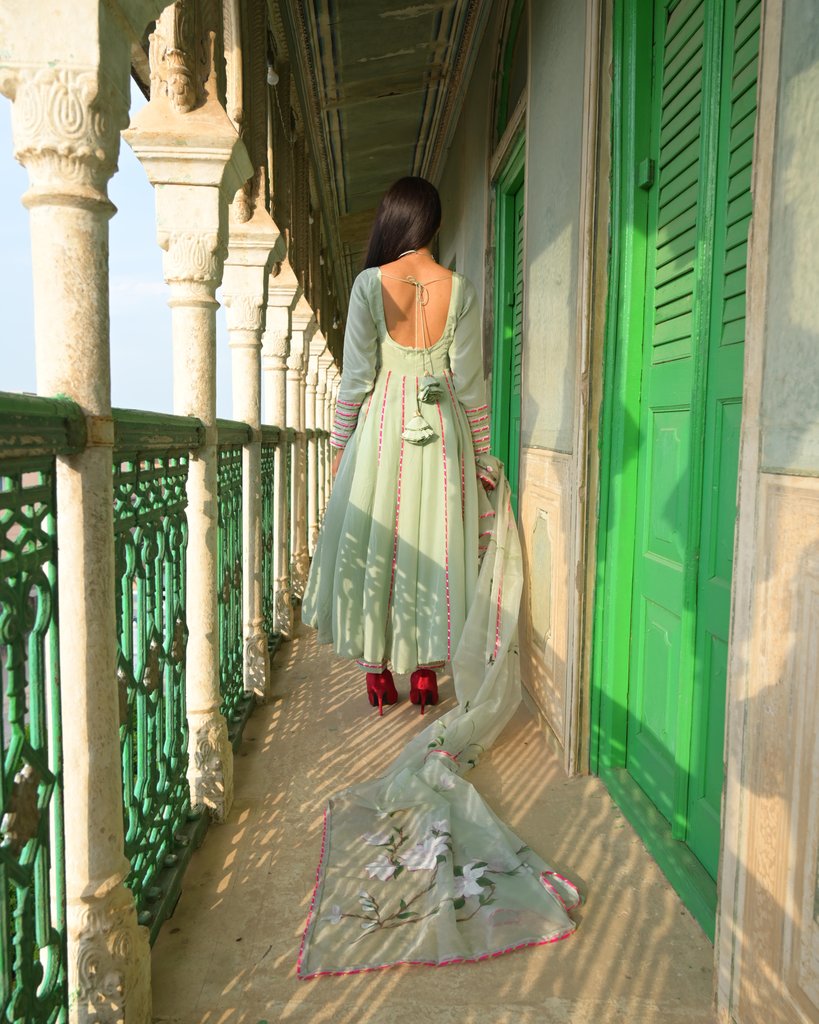 Fern Green Gota Suit Set