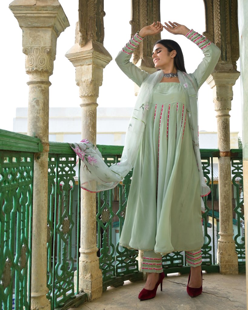 Fern Green Gota Suit Set