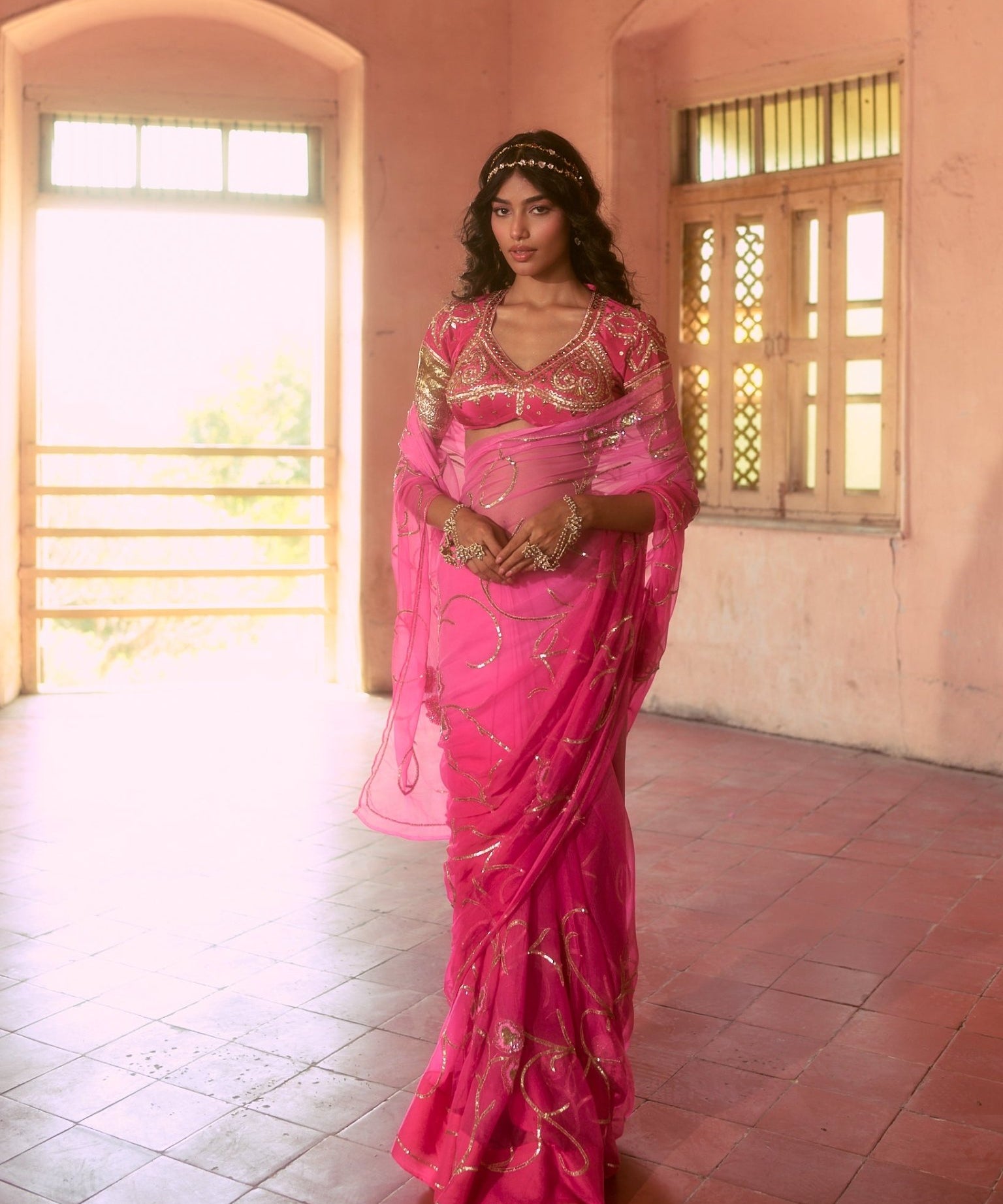 Devkee Aangi Saree set - House of Baisa