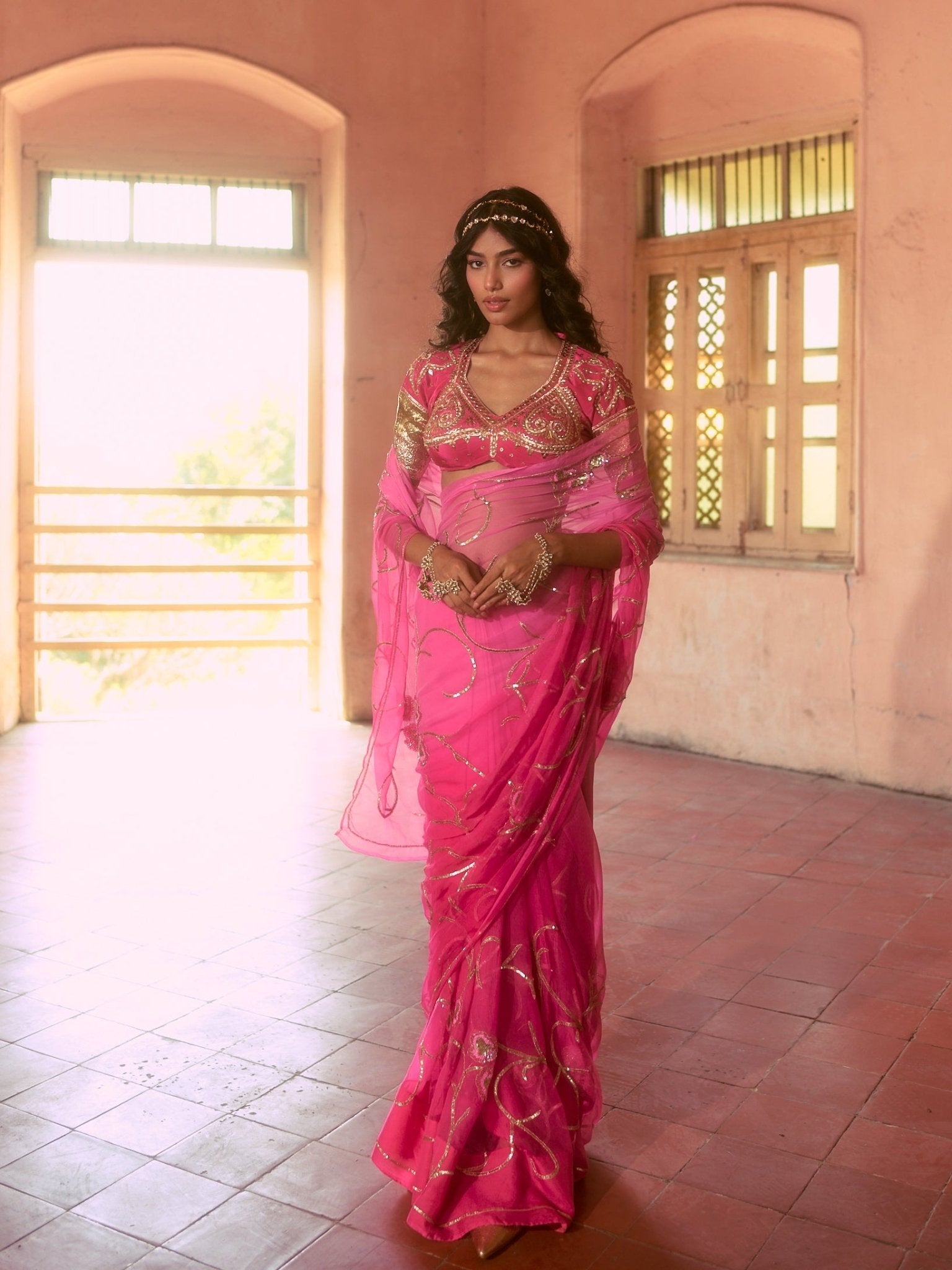 Devkee Aangi Saree set - House of Baisa