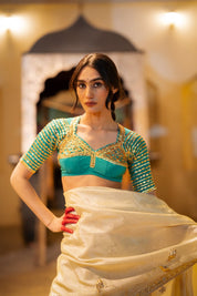 Firoji Aangi Blouse - House of Baisa