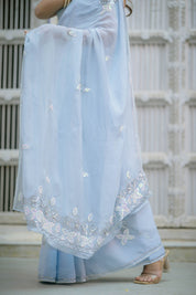 Gahna Blue Tari Saree - House of Baisa